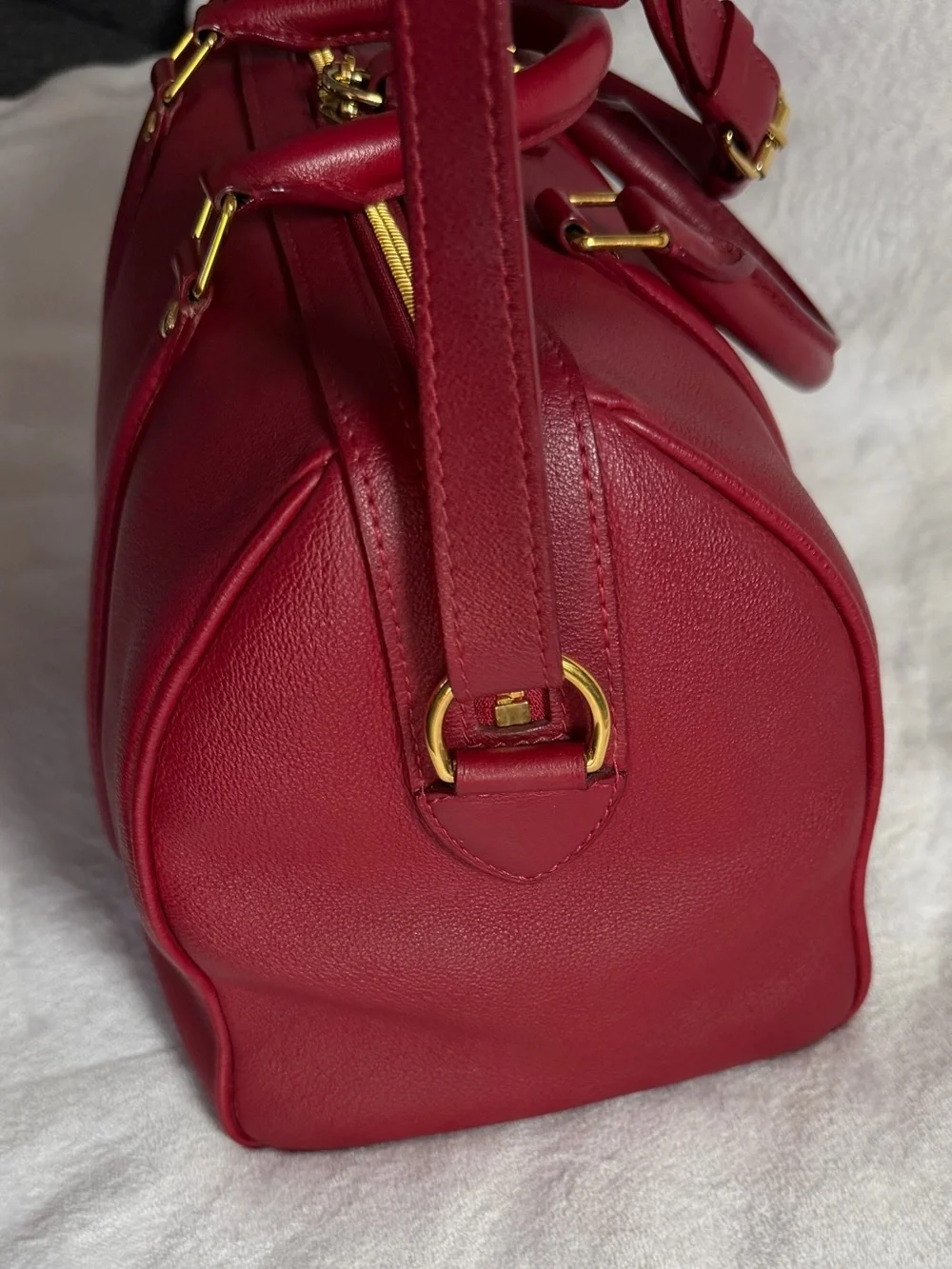 💞🔥 LOUIS VUITTON SOFIA COPPOLA SC MM LEATHER ROUGE BAG💕